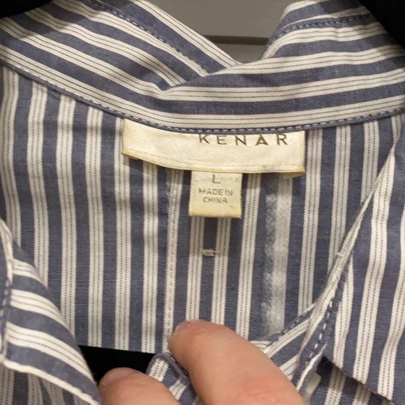 Kenar striped button-down blouse (WORN ONCE) - Picture 4 of 7